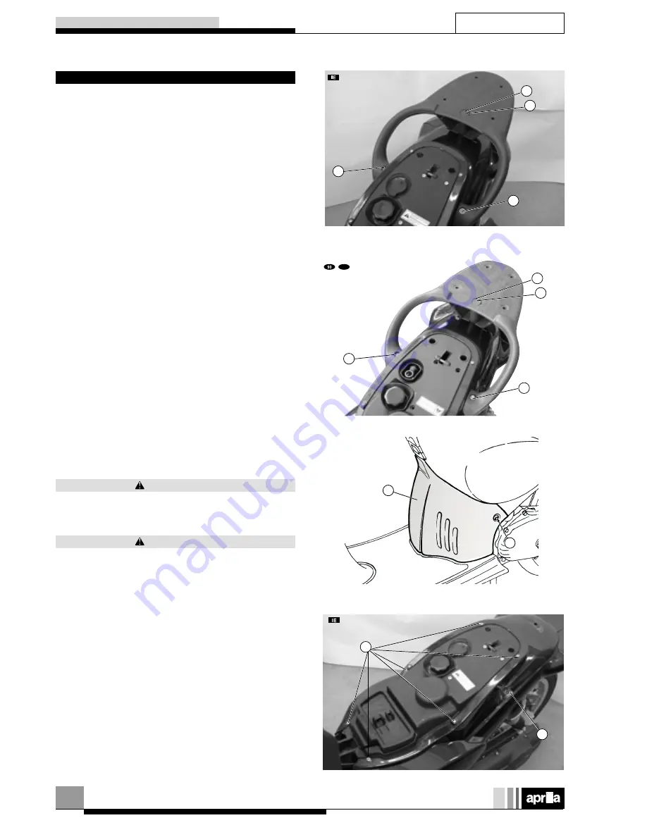 APRILIA SCARABEO 50 I.E-100 4T - 2001 Workshop Manual Download Page 23