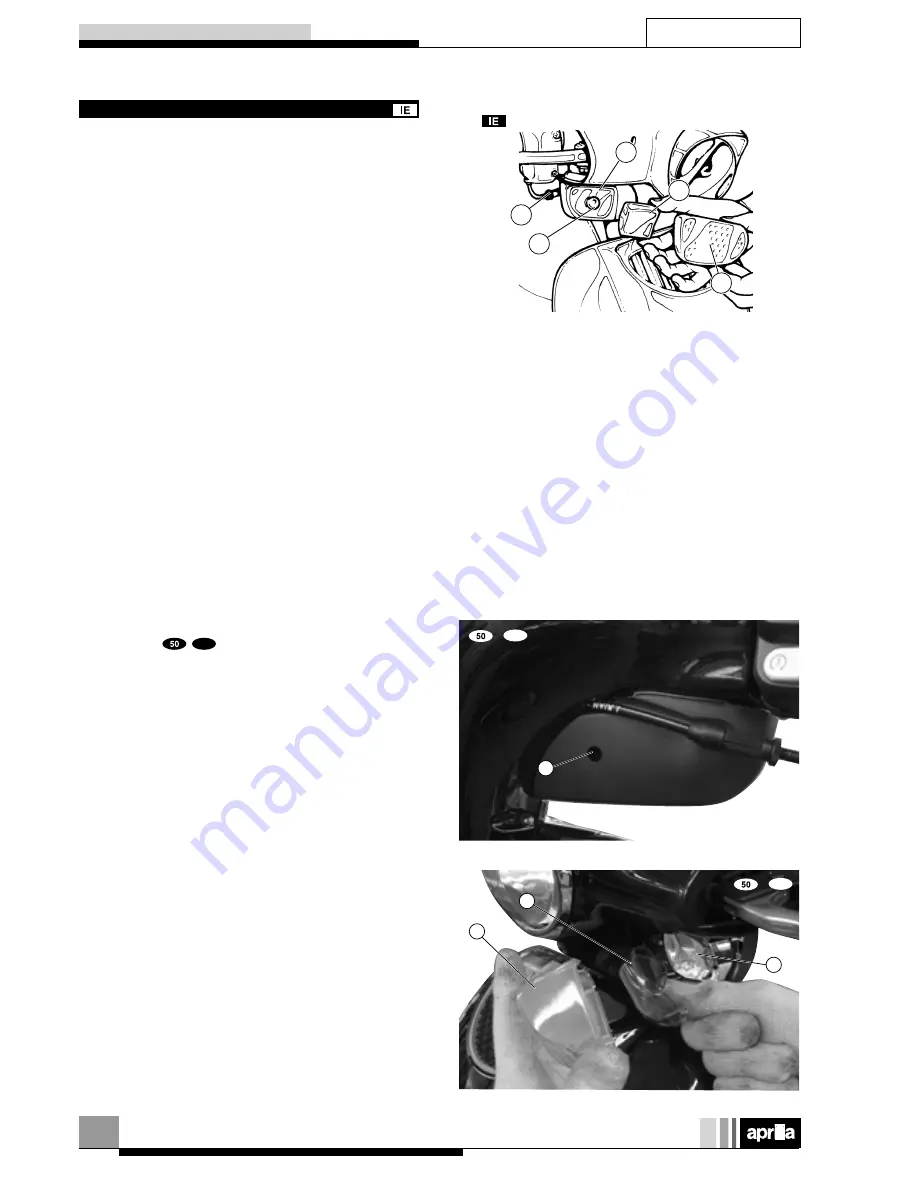 APRILIA SCARABEO 50 I.E-100 4T - 2001 Workshop Manual Download Page 41