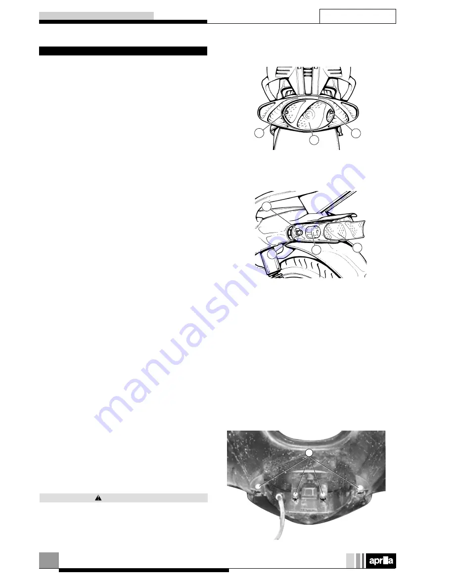 APRILIA SCARABEO 50 I.E-100 4T - 2001 Workshop Manual Download Page 43