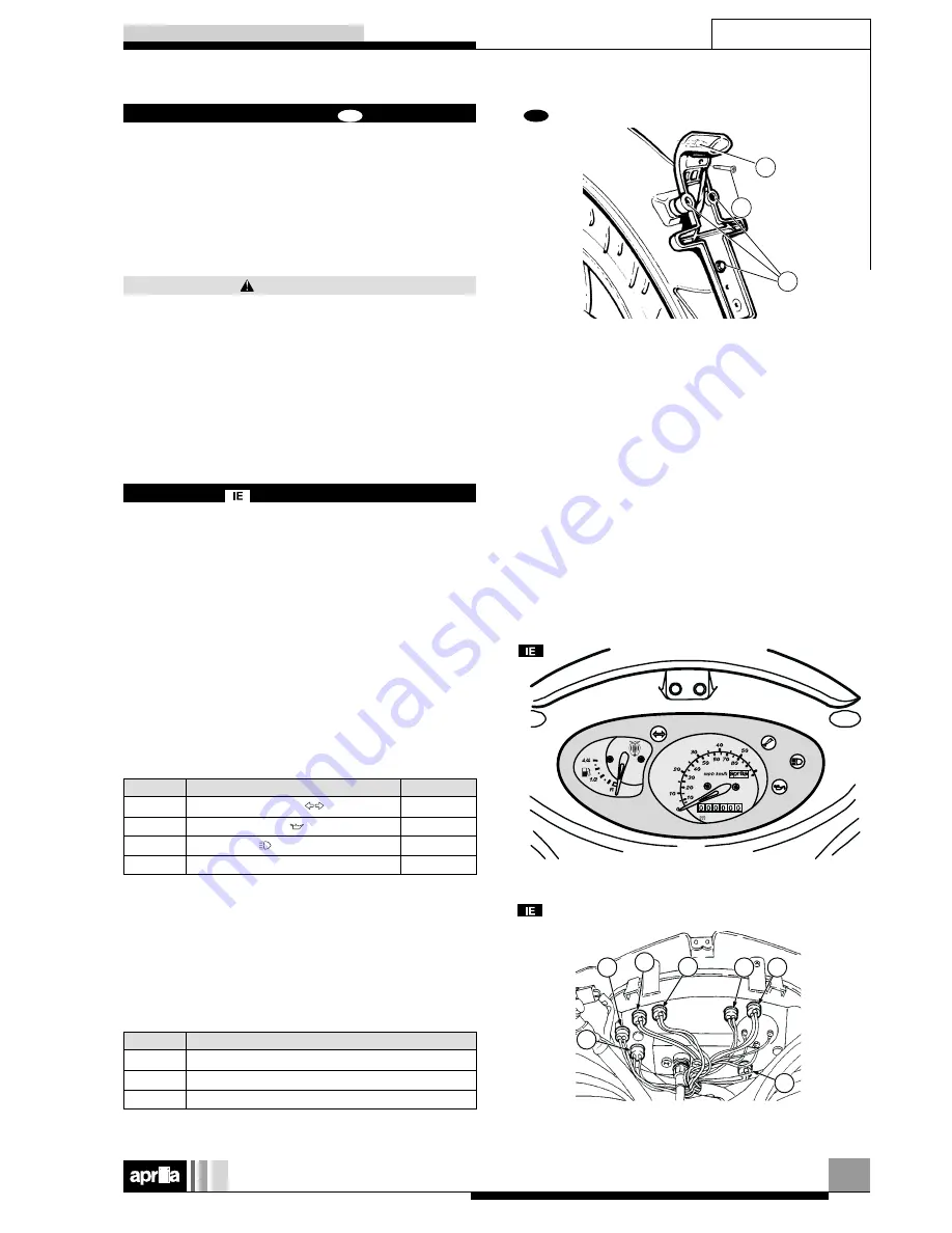 APRILIA SCARABEO 50 I.E-100 4T - 2001 Workshop Manual Download Page 44