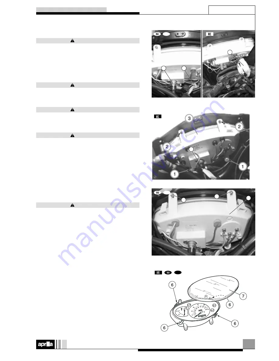 APRILIA SCARABEO 50 I.E-100 4T - 2001 Workshop Manual Download Page 46