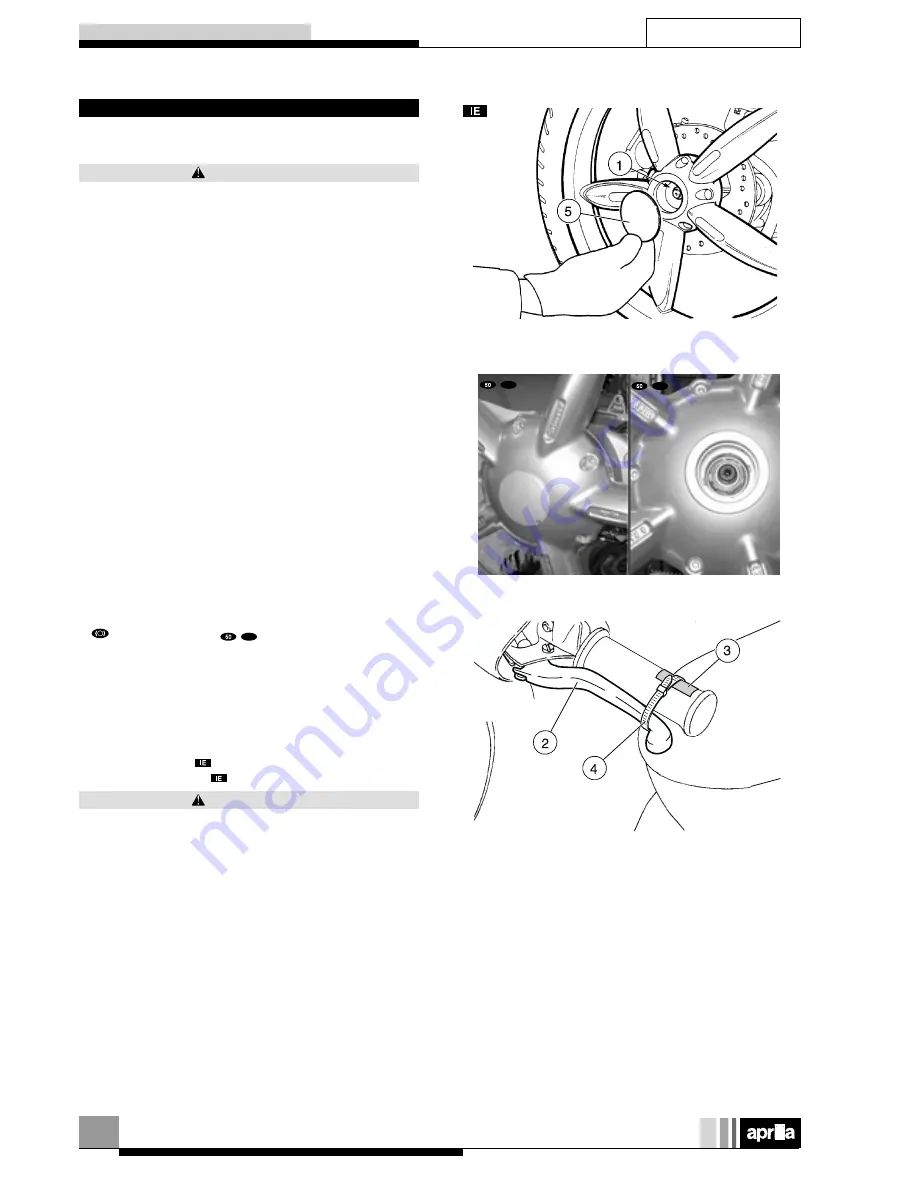 APRILIA SCARABEO 50 I.E-100 4T - 2001 Workshop Manual Download Page 61