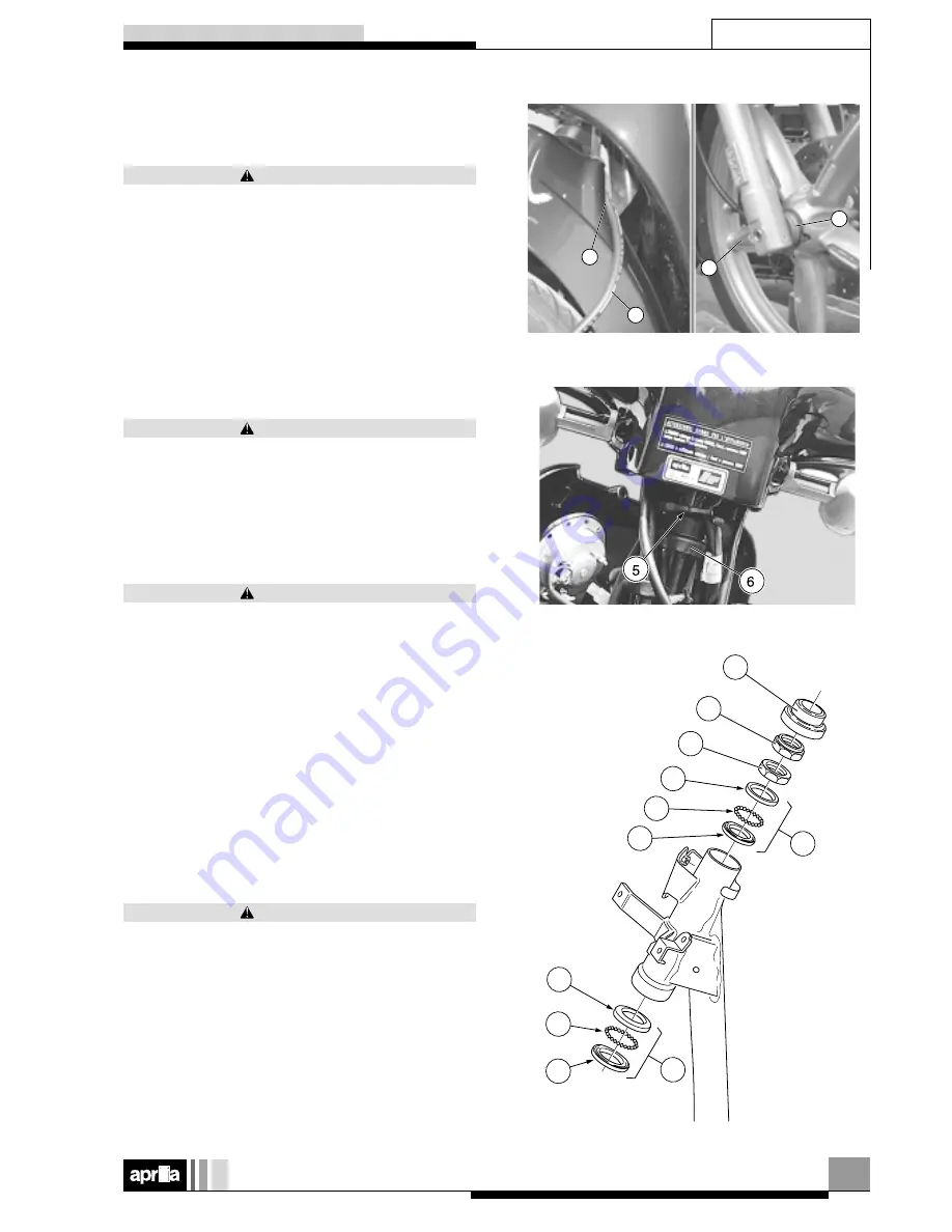 APRILIA SCARABEO 50 I.E-100 4T - 2001 Workshop Manual Download Page 68