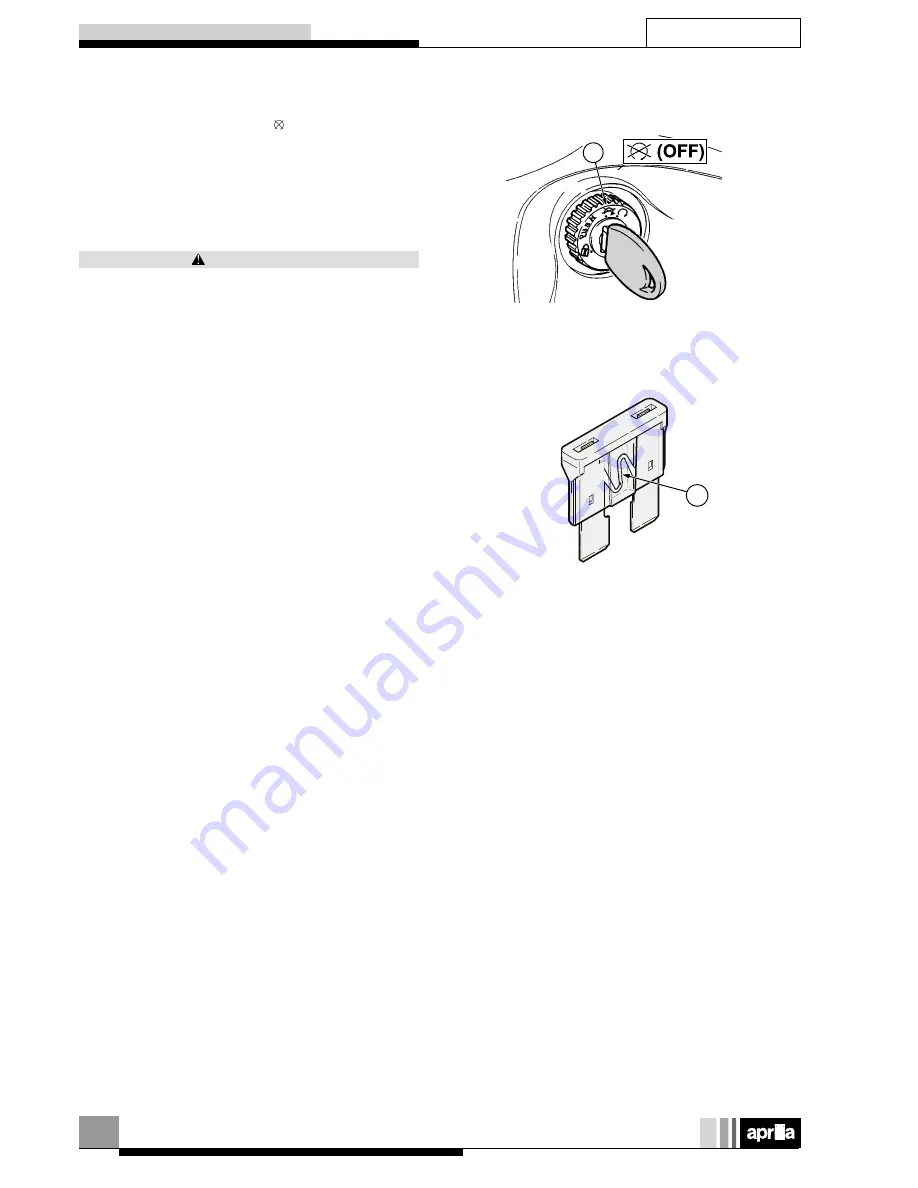 APRILIA SCARABEO 50 I.E-100 4T - 2001 Workshop Manual Download Page 79