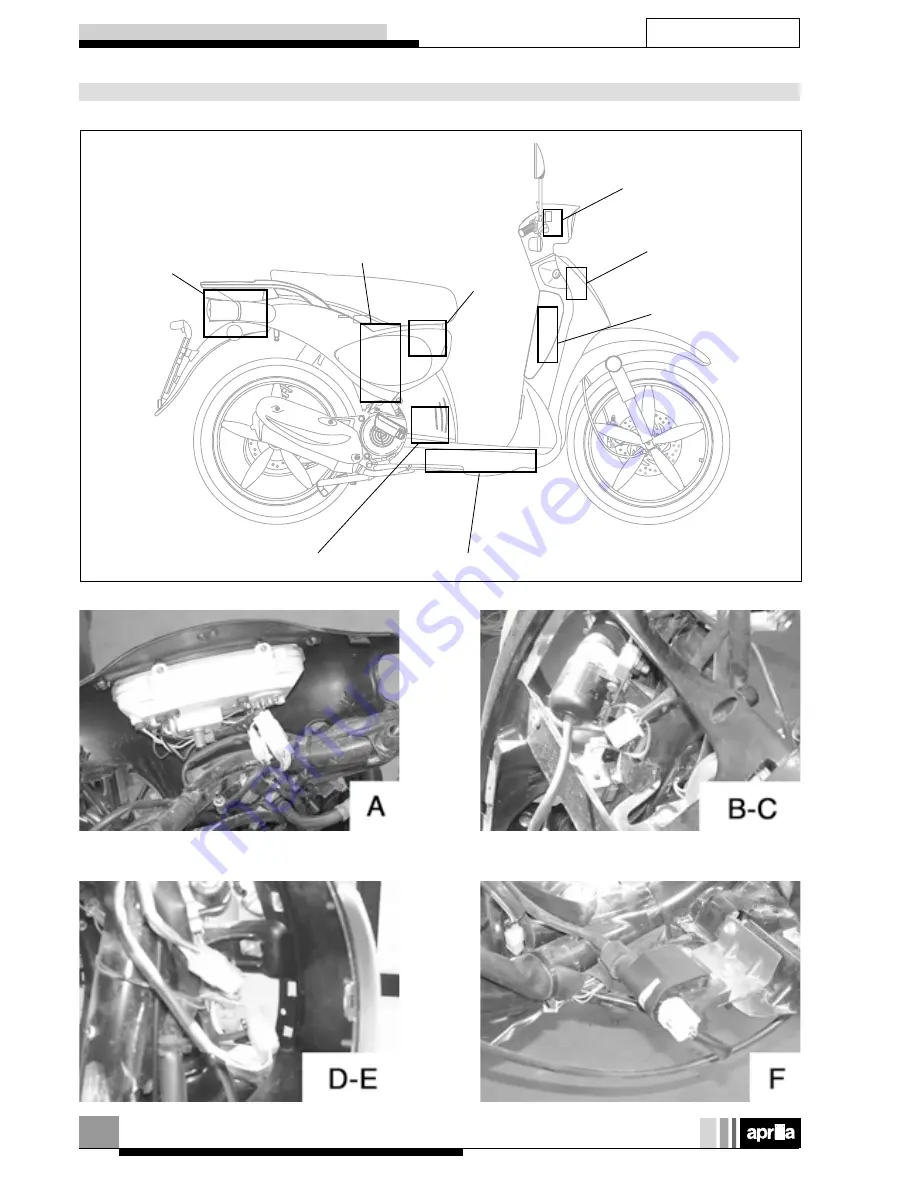 APRILIA SCARABEO 50 I.E-100 4T - 2001 Workshop Manual Download Page 107