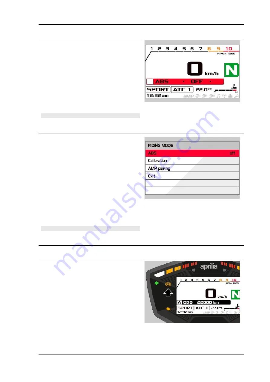 APRILIA SHIVER 900 Service Station Manual Download Page 363