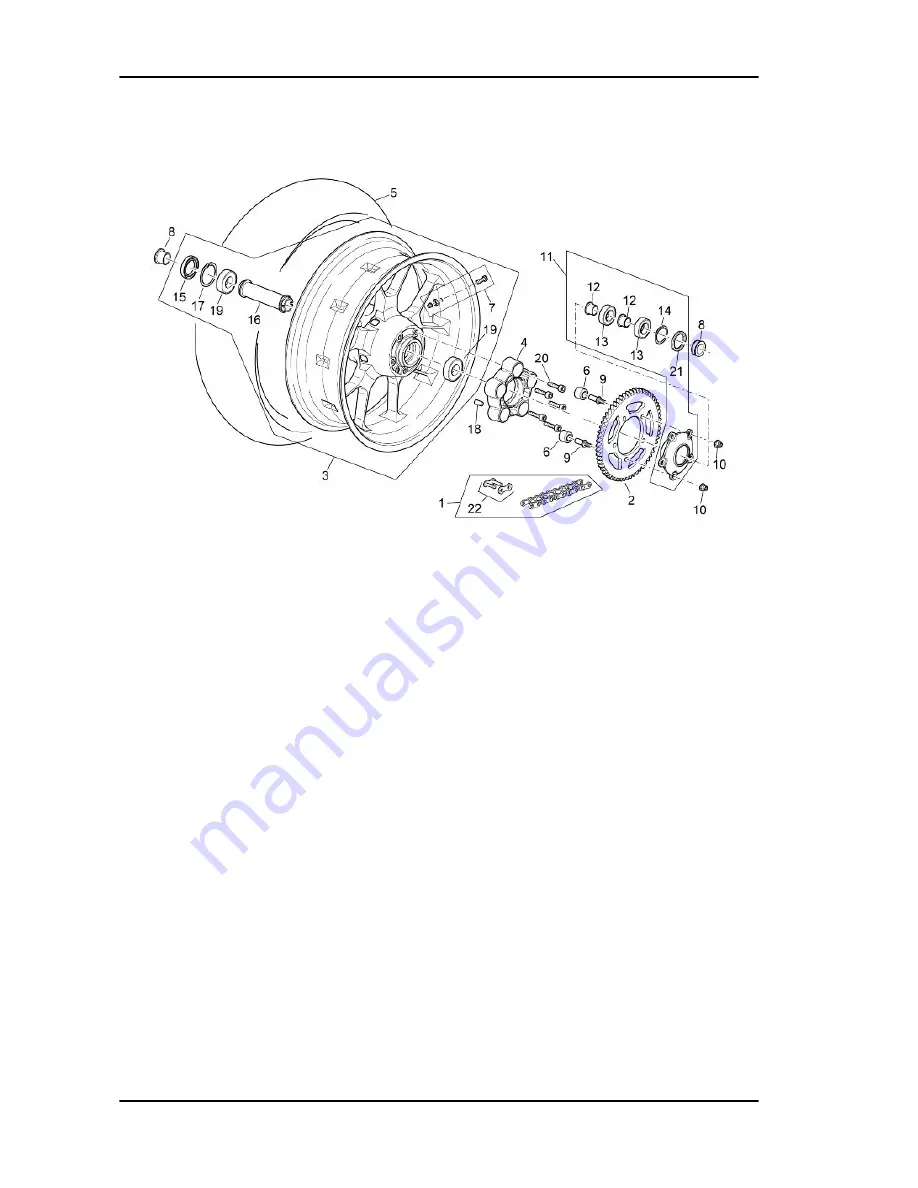 APRILIA SL 750 SHIVER Service Station Manual Download Page 252