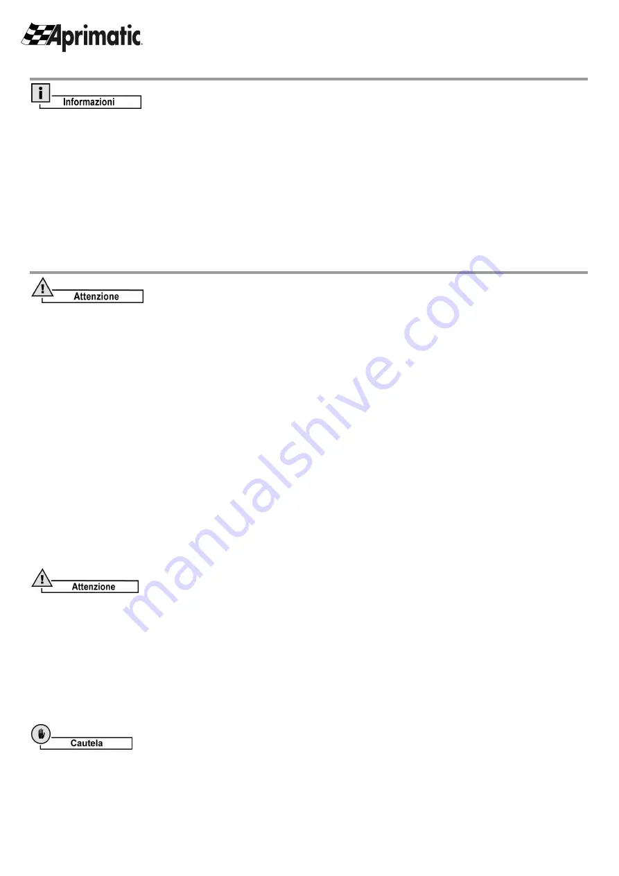 Aprimatic R223 Mechanical Installation, Use And Maintenance Instructions Download Page 2