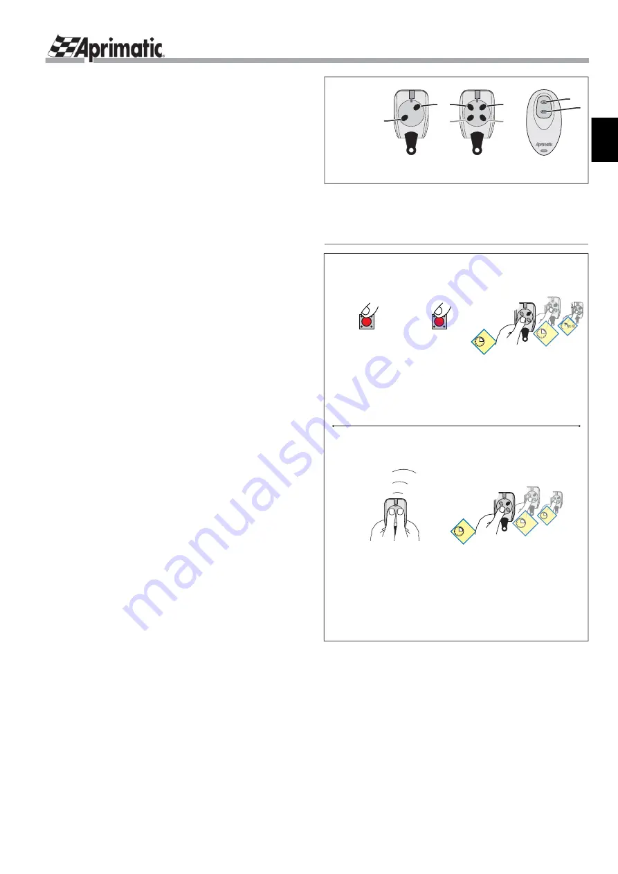 Aprimatic SLIDE 230 Electrical Installation, Use And Maintenance Instructions Download Page 9