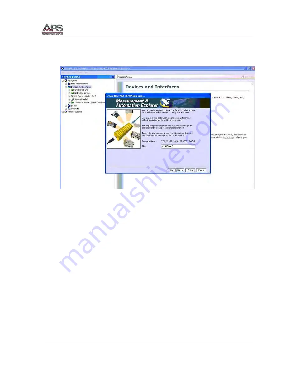 APS CFS108 Operation Manual Download Page 126