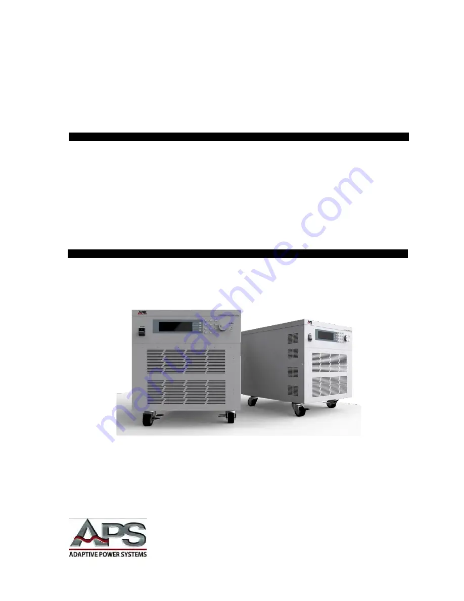 APS CFS300 Series Operation Manual Download Page 1