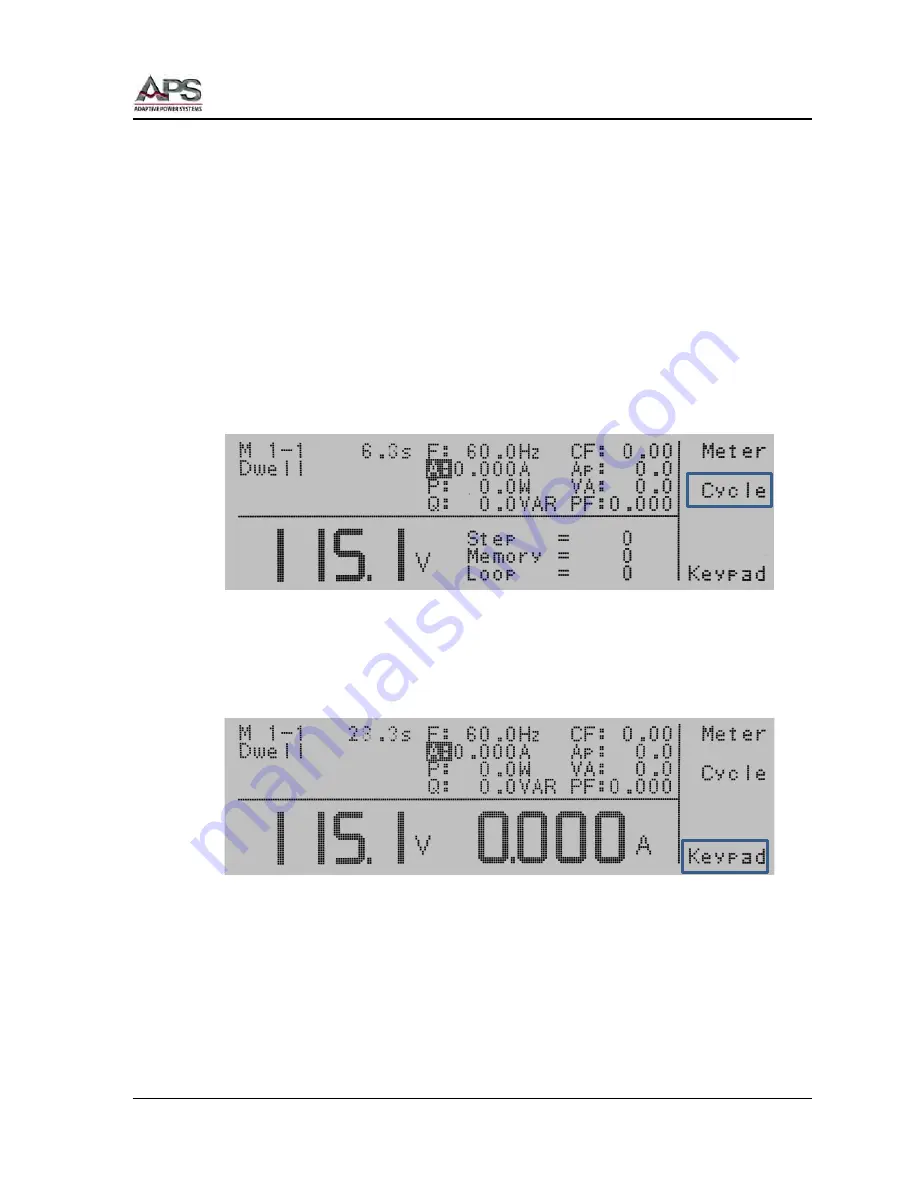 APS CFS300 Series Operation Manual Download Page 98