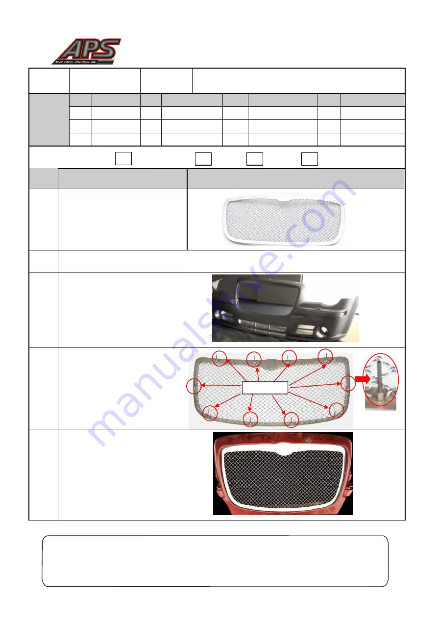 APS GR18GEC00U Installation Instruction Download Page 1