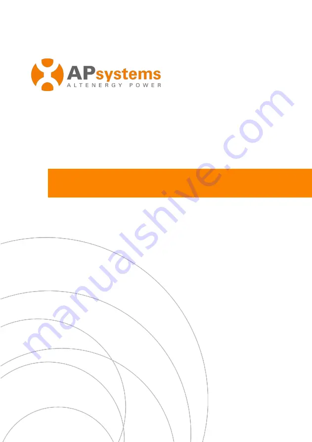 APsystems ECU-3 Installation And User Manual Download Page 1