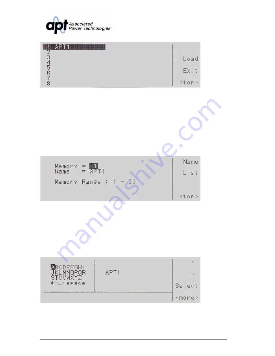 APT 310XAC Operation Manual Download Page 56