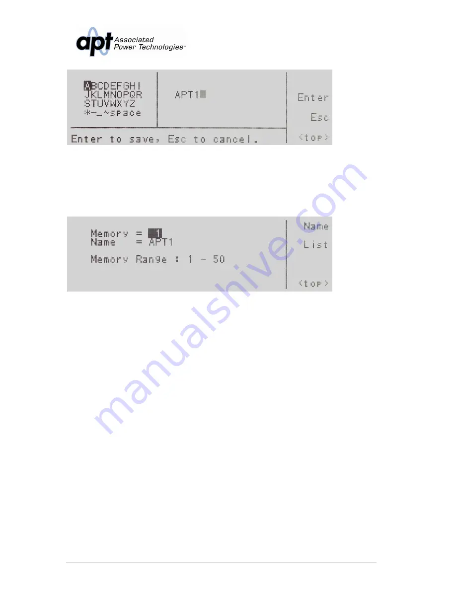 APT 310XAC Operation Manual Download Page 57