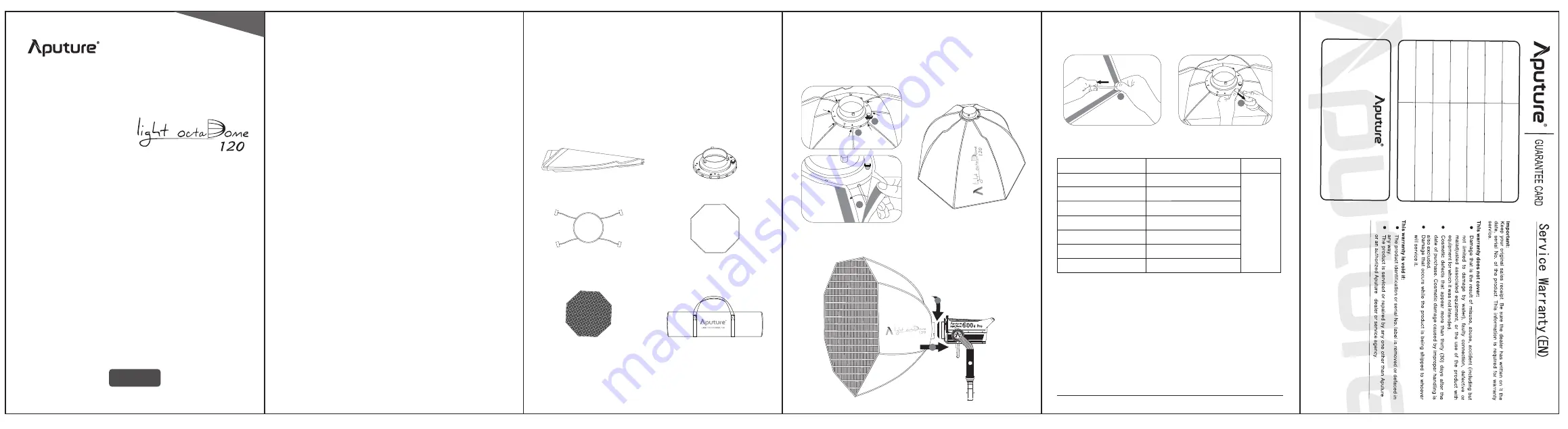 Aputure Light Octadome 120 Скачать руководство пользователя страница 1