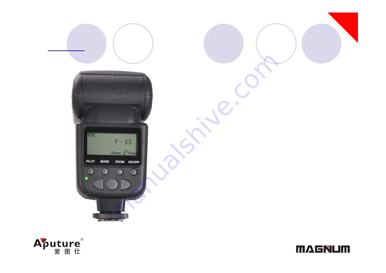 Aputure MAGNUM SPEEDLITE MG-68TL Manual Download Page 6