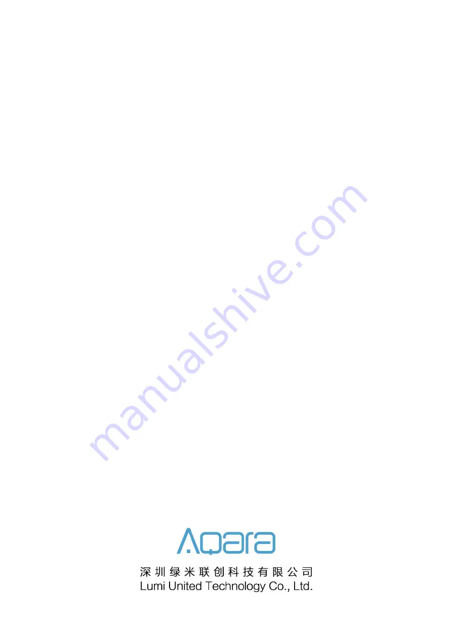 Aqara Cube MFKZQ01LM Specifications Download Page 1