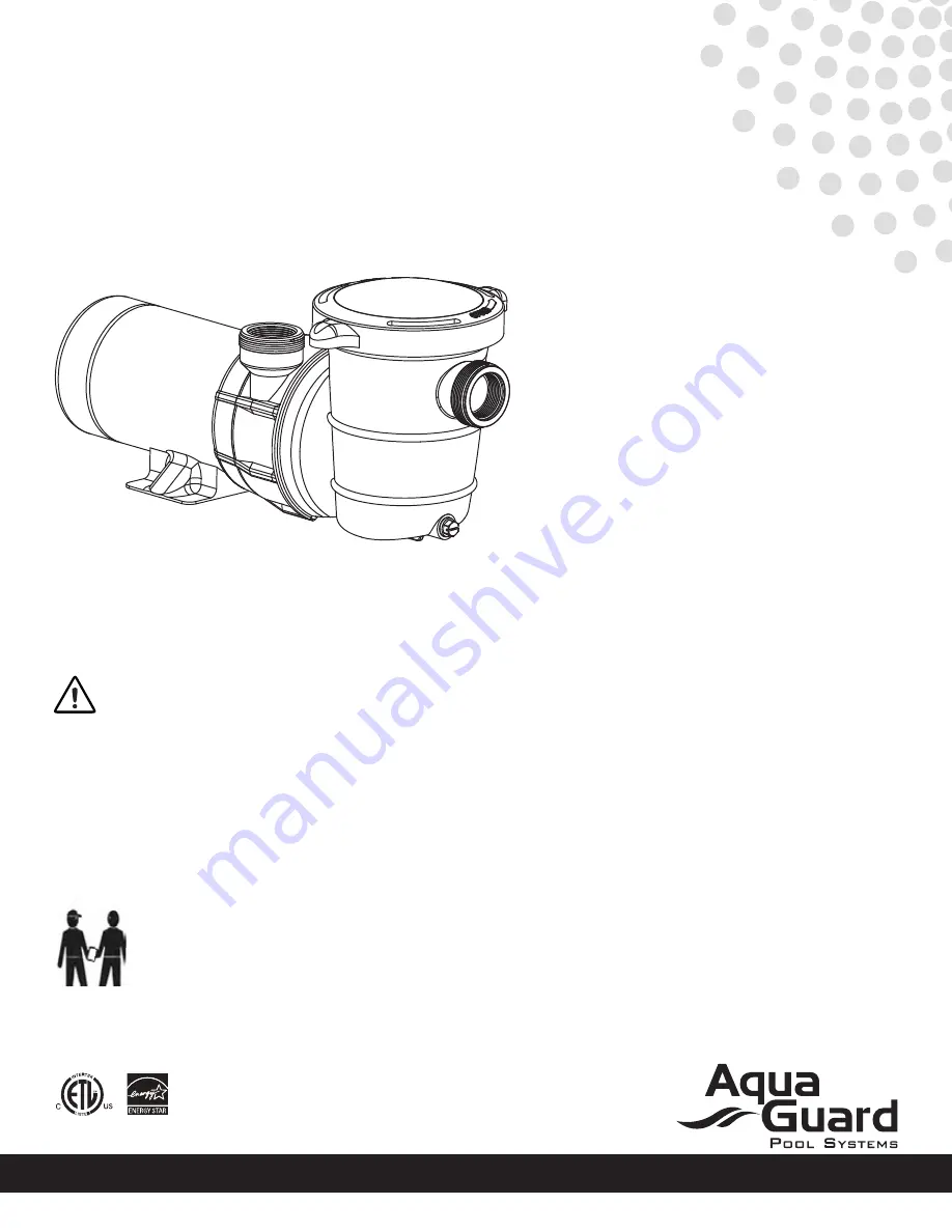 Aqua Guard DualFlo DF102STL Скачать руководство пользователя страница 1