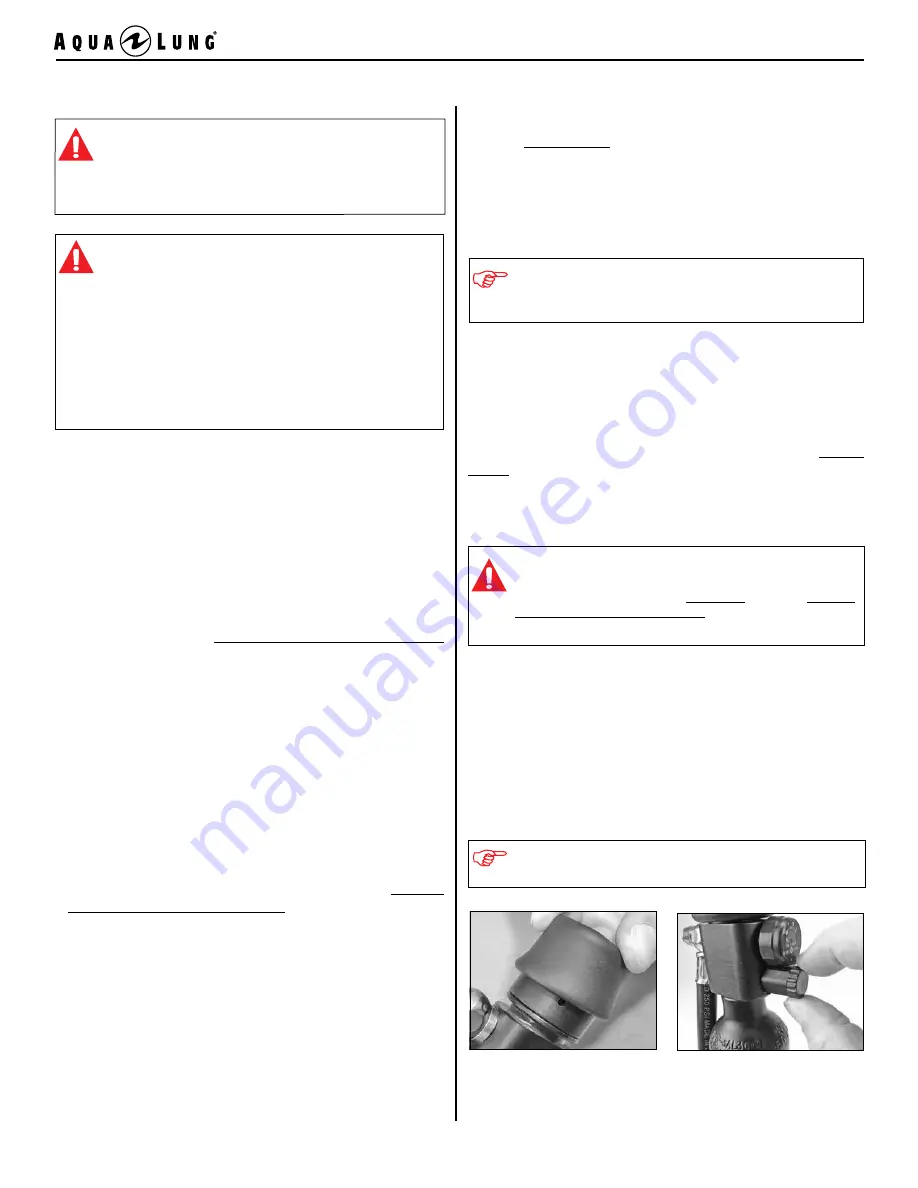 Aqua Lung SEA LV2 Technical Manual Download Page 19