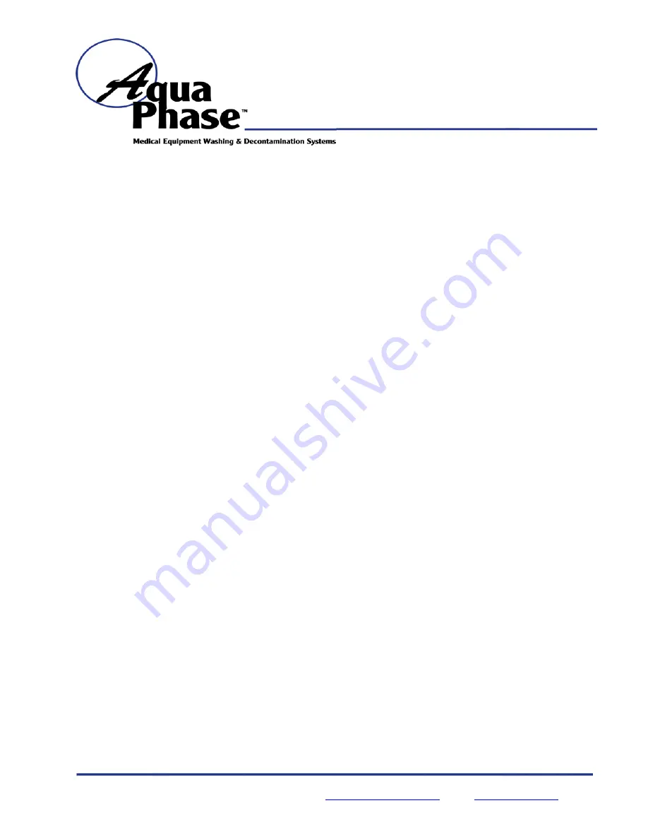 Aqua Phase AQ-2000 Operating Manual Download Page 41