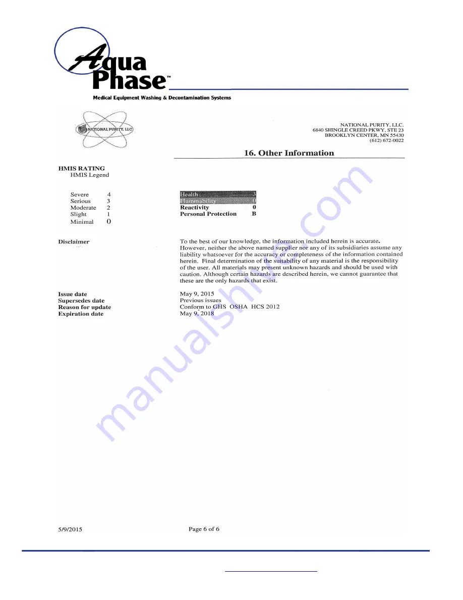 Aqua Phase AQ-F250 Operating Manual Download Page 76