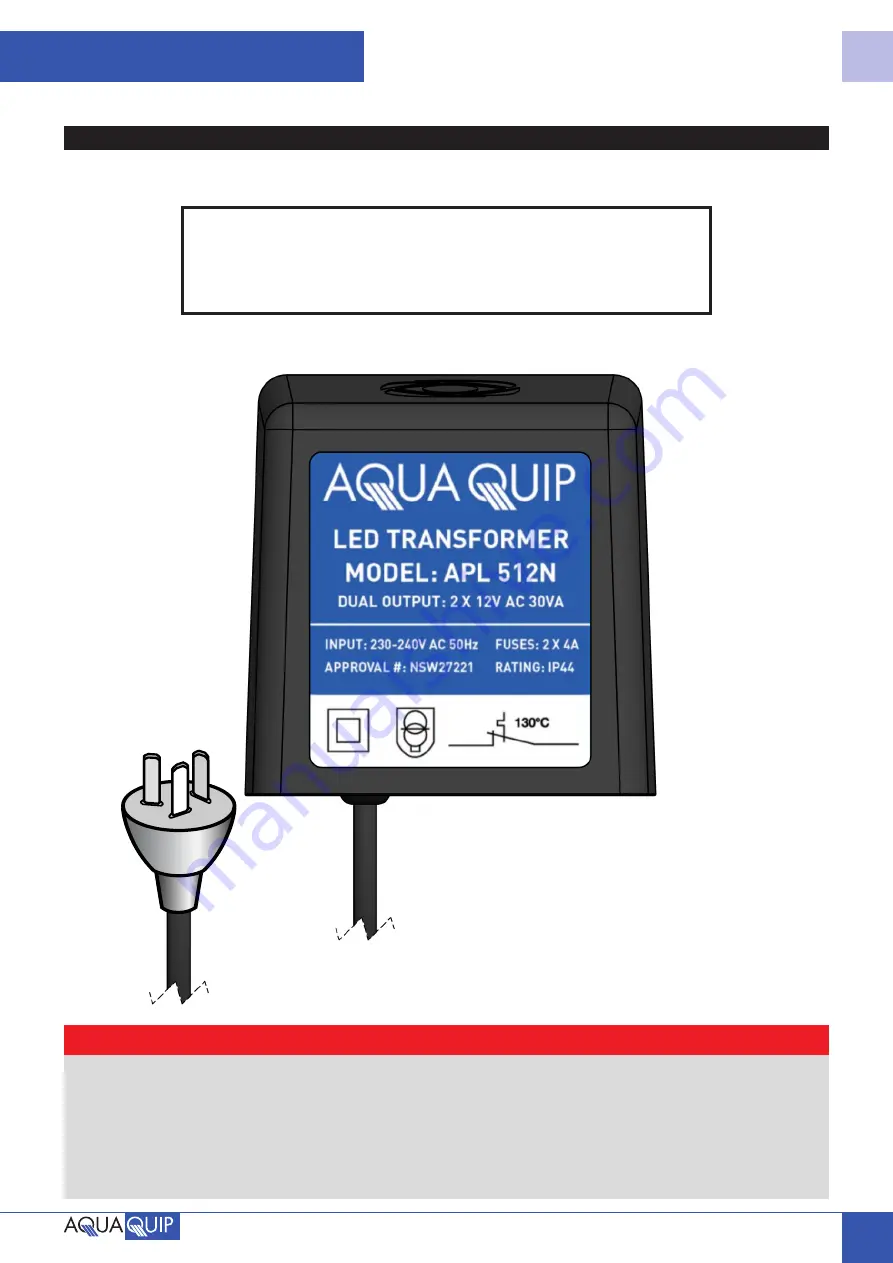 Aqua Quip APL 511N Скачать руководство пользователя страница 3