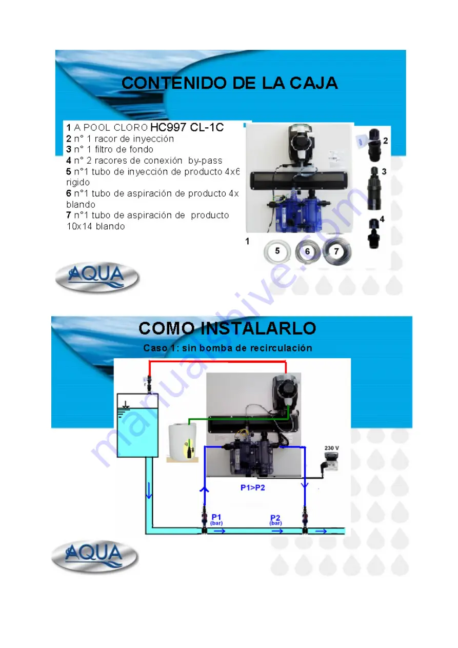 Aqua A-POOL CHLORO HC997 CL-1C ADPCH34N Скачать руководство пользователя страница 5