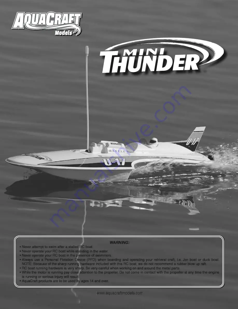 AquaCraft Mini Thunder Instruction Manual Download Page 1