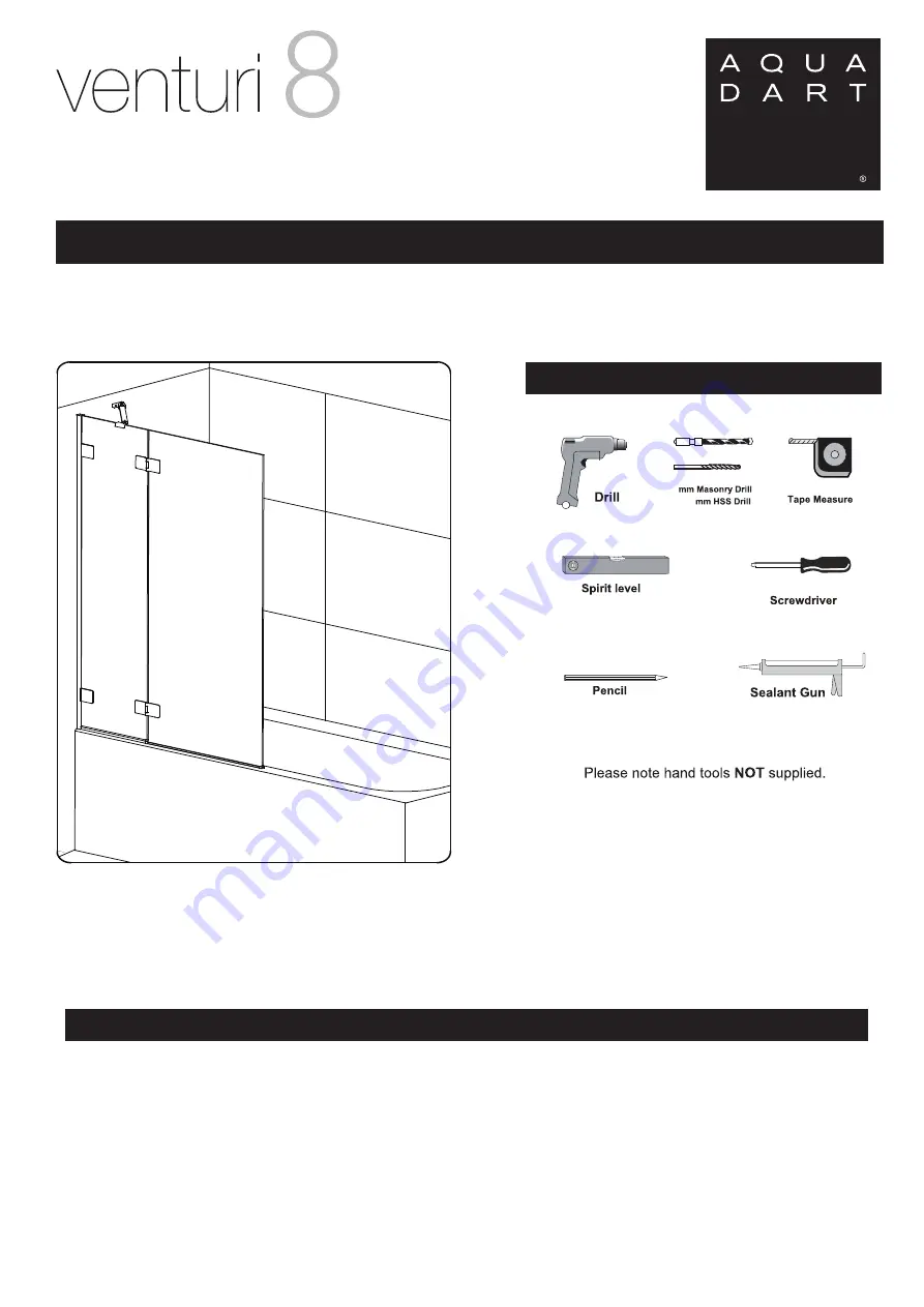 Aquadart venturi 8 AQ6002 Installation Instructions Manual Download Page 1