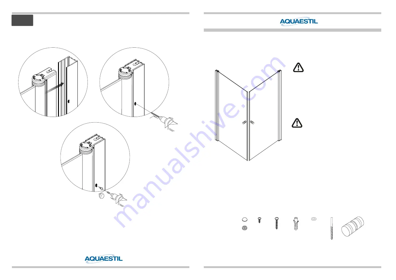 AQUAESTIL VENUS D+D Installation Manual Download Page 1