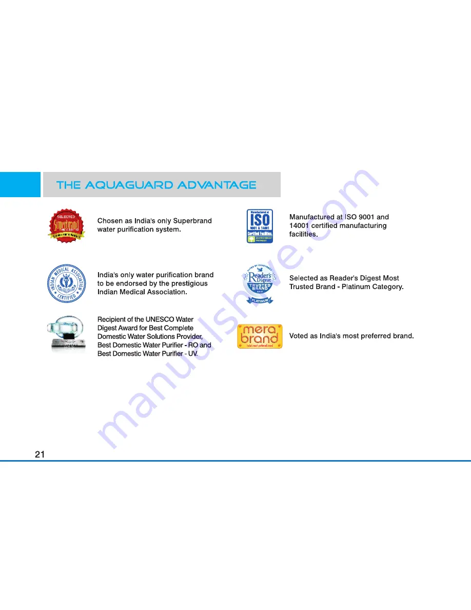 Aquaguard Hot N'Cold Скачать руководство пользователя страница 23