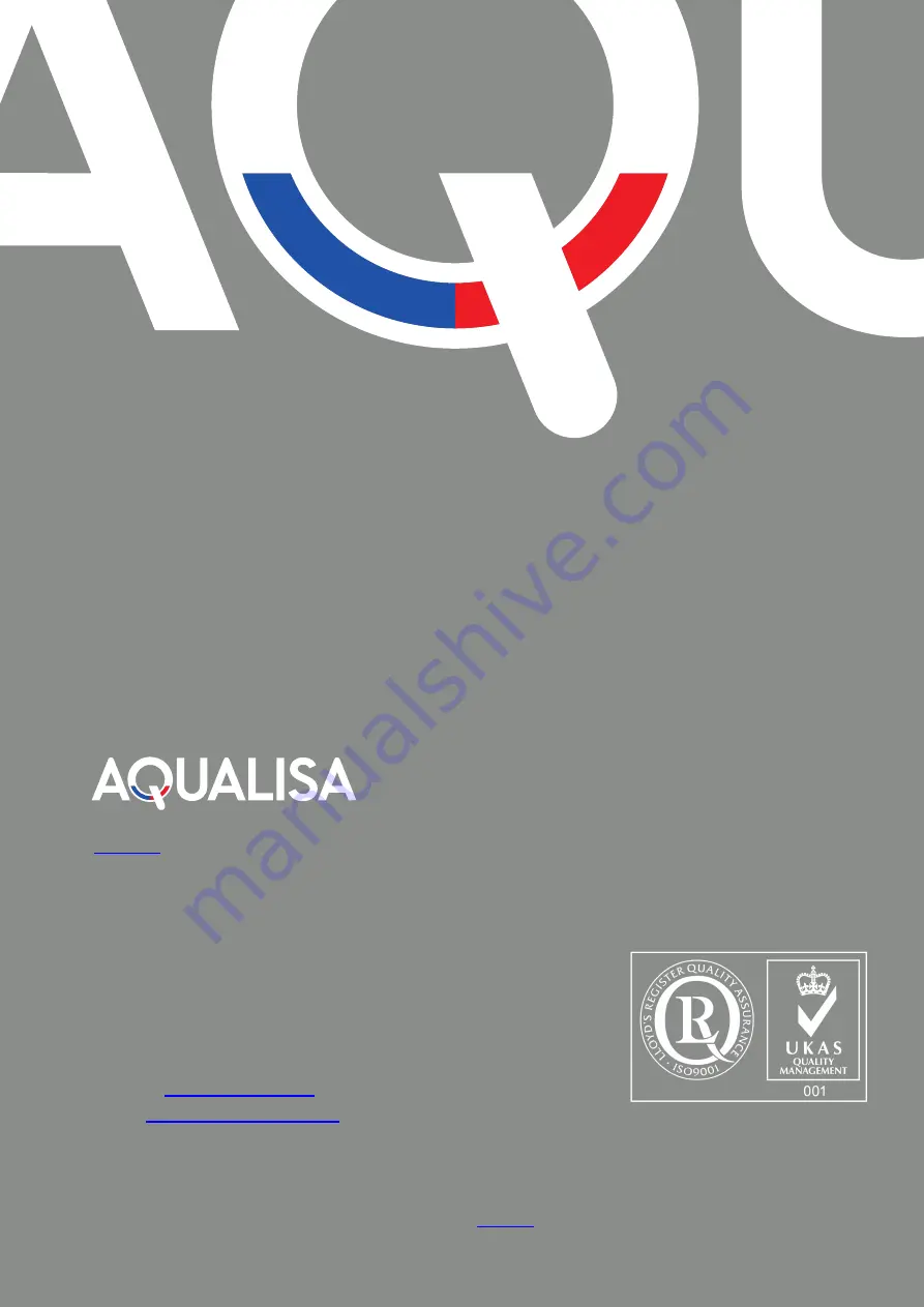 Aqualisa Aquatique Thermo 500.00.01 Скачать руководство пользователя страница 14