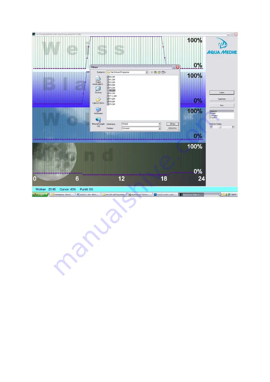 AquaMedic sunrise control Operation Manual Download Page 6