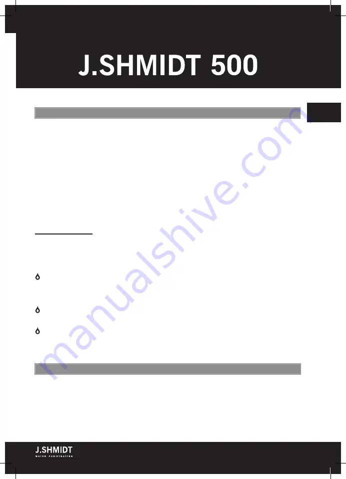 AQUAPHOR J. SHMIDT 500 Instruction Manual Download Page 3