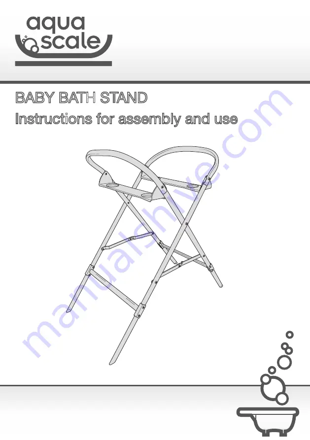 Aquascale BABY BATH STAND Скачать руководство пользователя страница 1