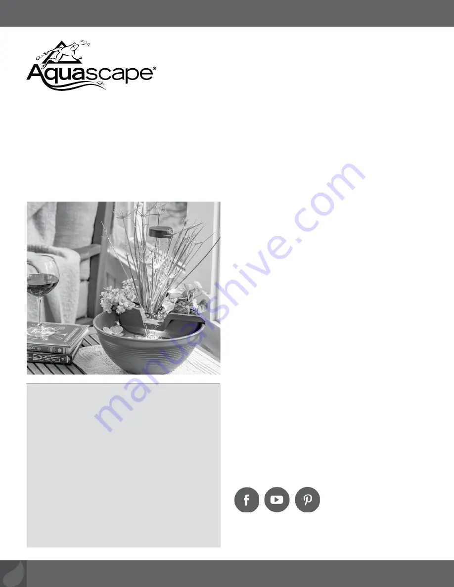 AquaScape 78347 Installation Instructions & Maintenance Download Page 2