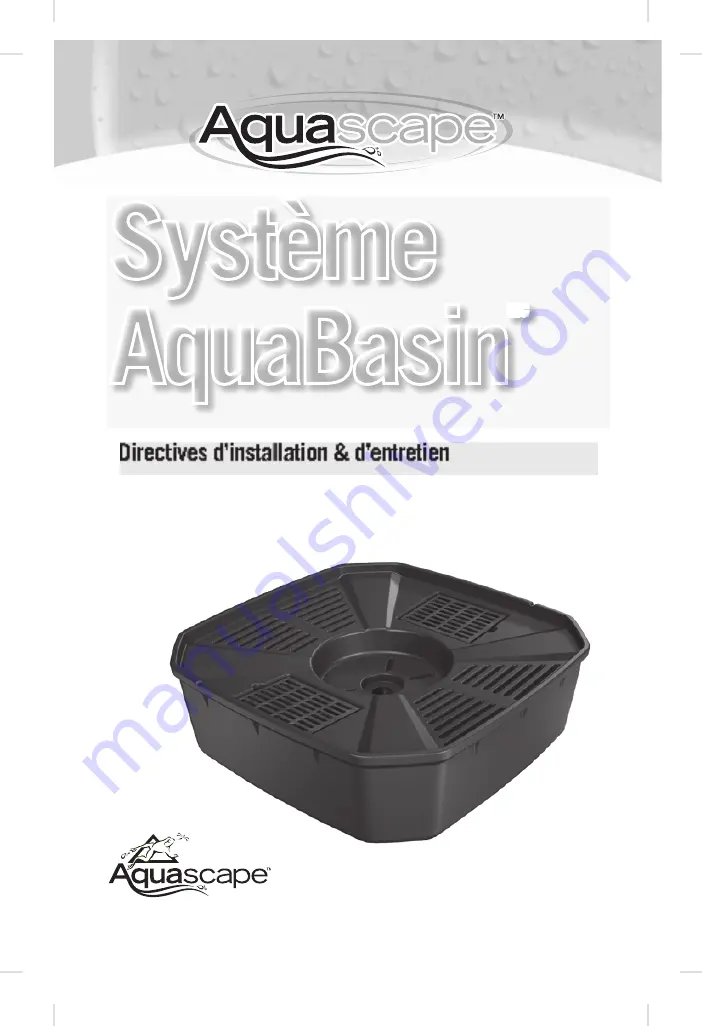 AquaScape AquaBasin 98134 Installation & Maintenance Instructions Manual Download Page 7