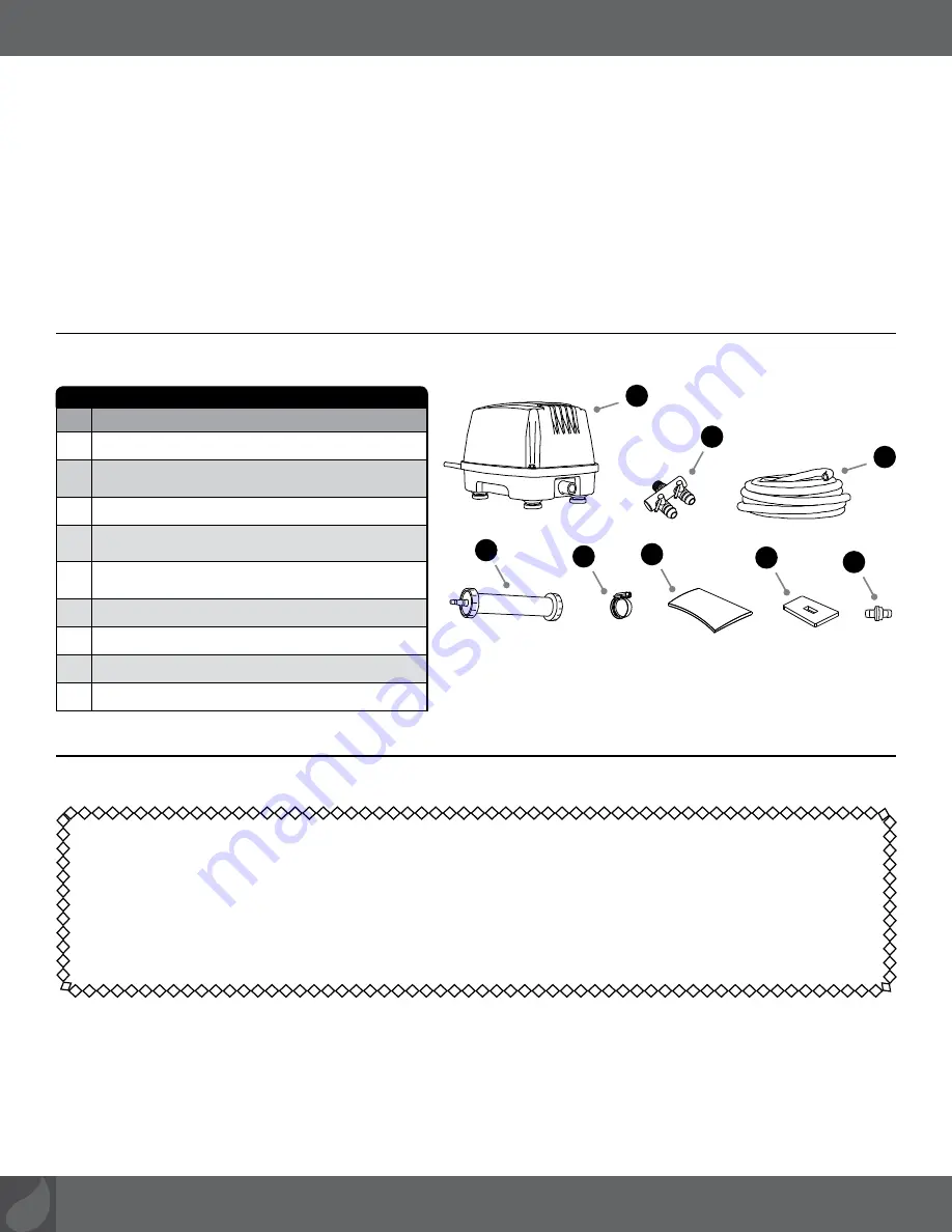 AquaScape PRO AIR 60 POND Operating Instructions & Maintenance Manual Download Page 12