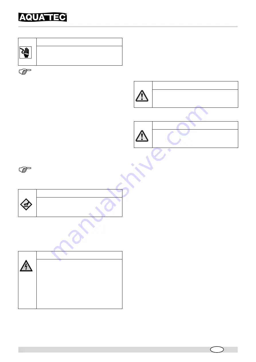 Aquatec ocean e-vip Operating Instructions Manual Download Page 50