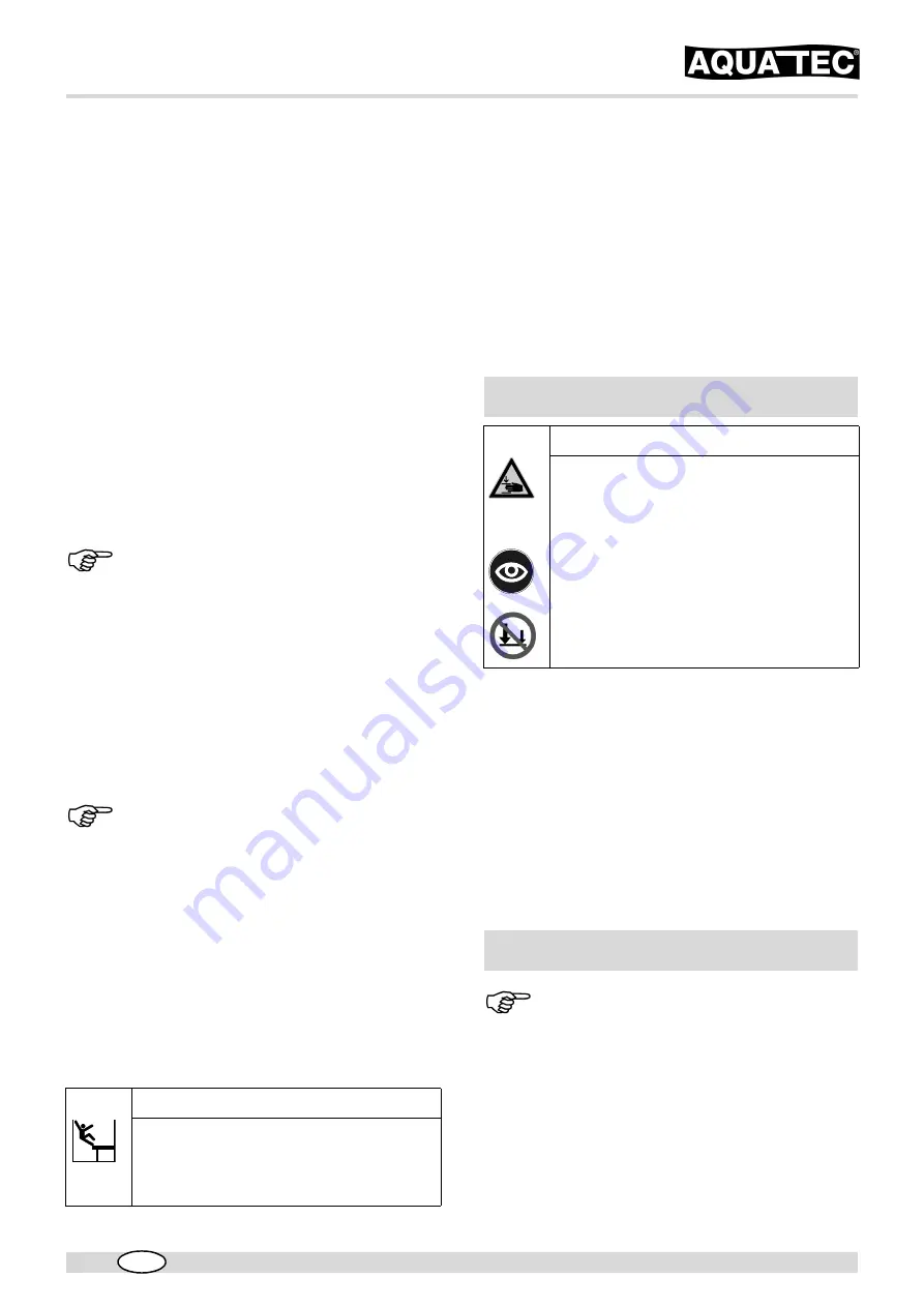 Aquatec SANSIBAR Operating Instructions Manual Download Page 23