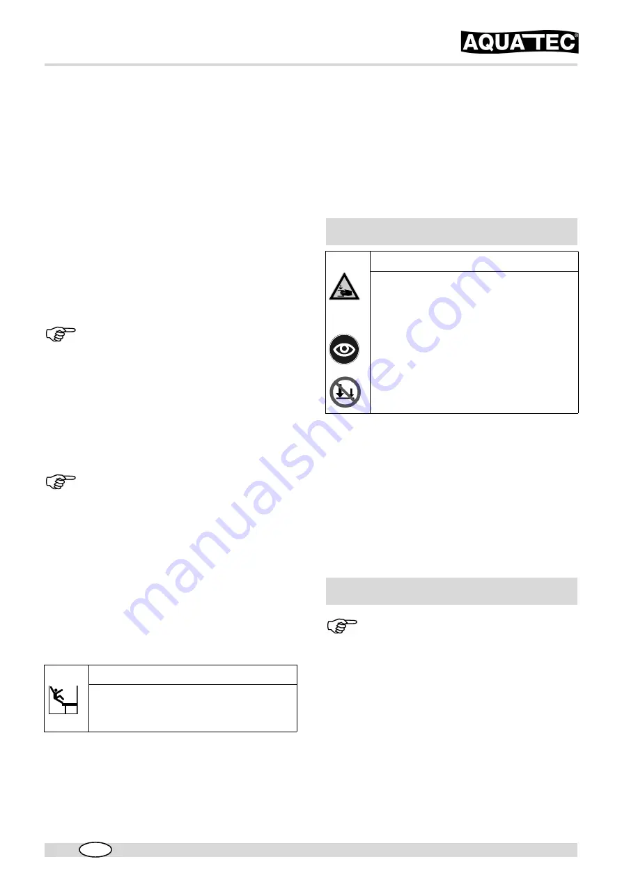 Aquatec SANSIBAR Operating Instructions Manual Download Page 27