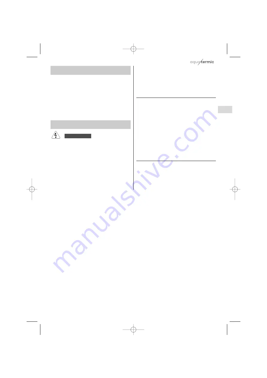 aquatermic 3IAA0406 Operating Instructions Manual Download Page 25