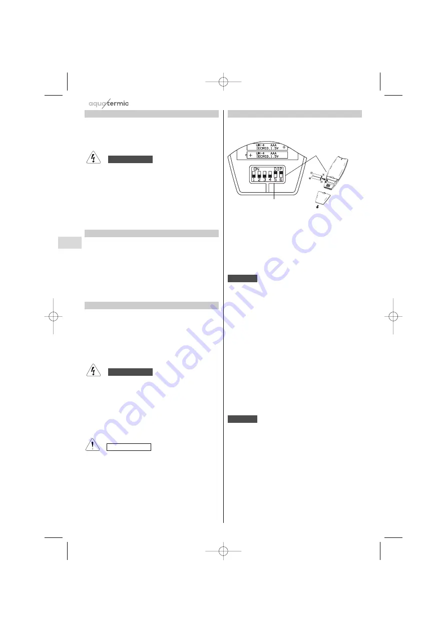 aquatermic 3IAA0406 Operating Instructions Manual Download Page 74