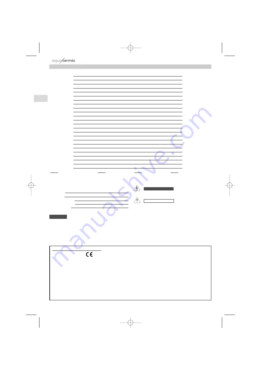 aquatermic AQ WNI 12 Operating Instructions Manual Download Page 2