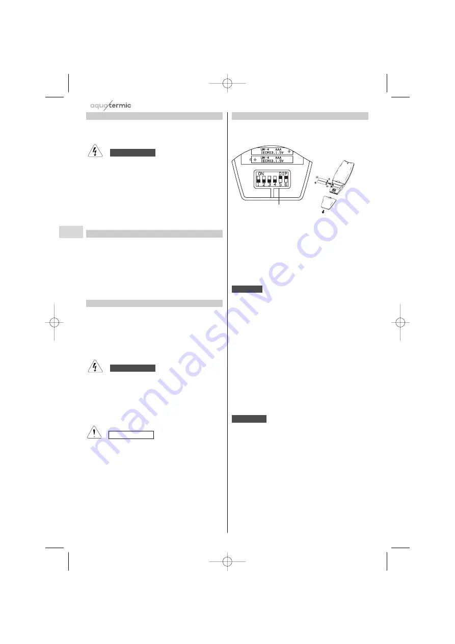 aquatermic AQ WNI 12 Operating Instructions Manual Download Page 60