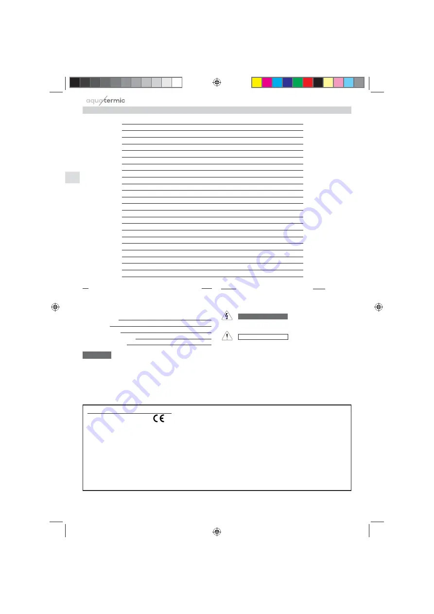 aquatermic AQSFT 12 Operating Instructions Manual Download Page 16