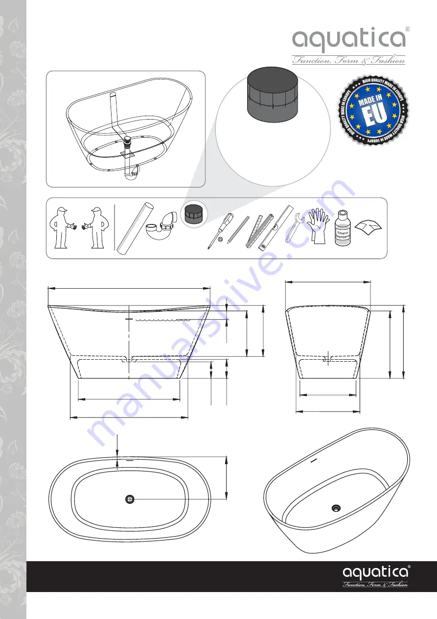 Aquatica Digital Aquastone Purescape 748 Скачать руководство пользователя страница 2