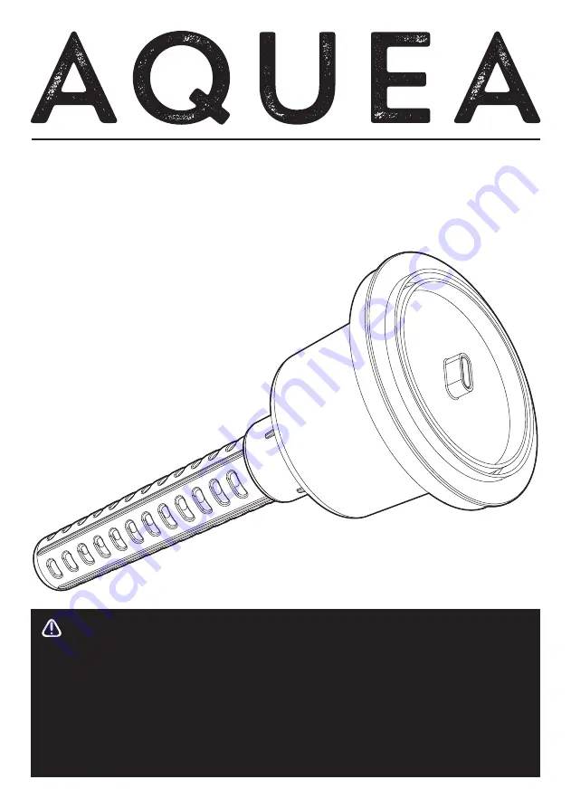 AQUEA MAIN DRAIN Installation Instructions Manual Download Page 1